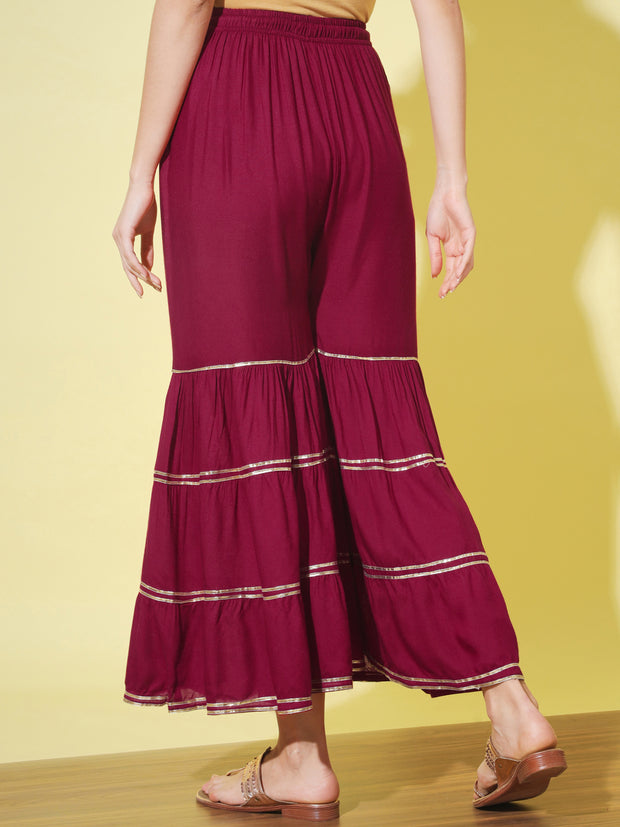 Off-white and Gold Palazzo Skirt Indian Women Sharara Pants Kurta Trousers  Casual Skirt Pakistani Gift for Her Indian Skirt Lehenga - Etsy